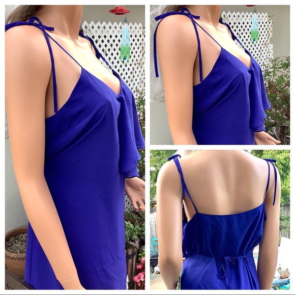 πHPπ₯NWT Med Cocktail Event Ruffle Sabrina Dress - Picture 14 of 16